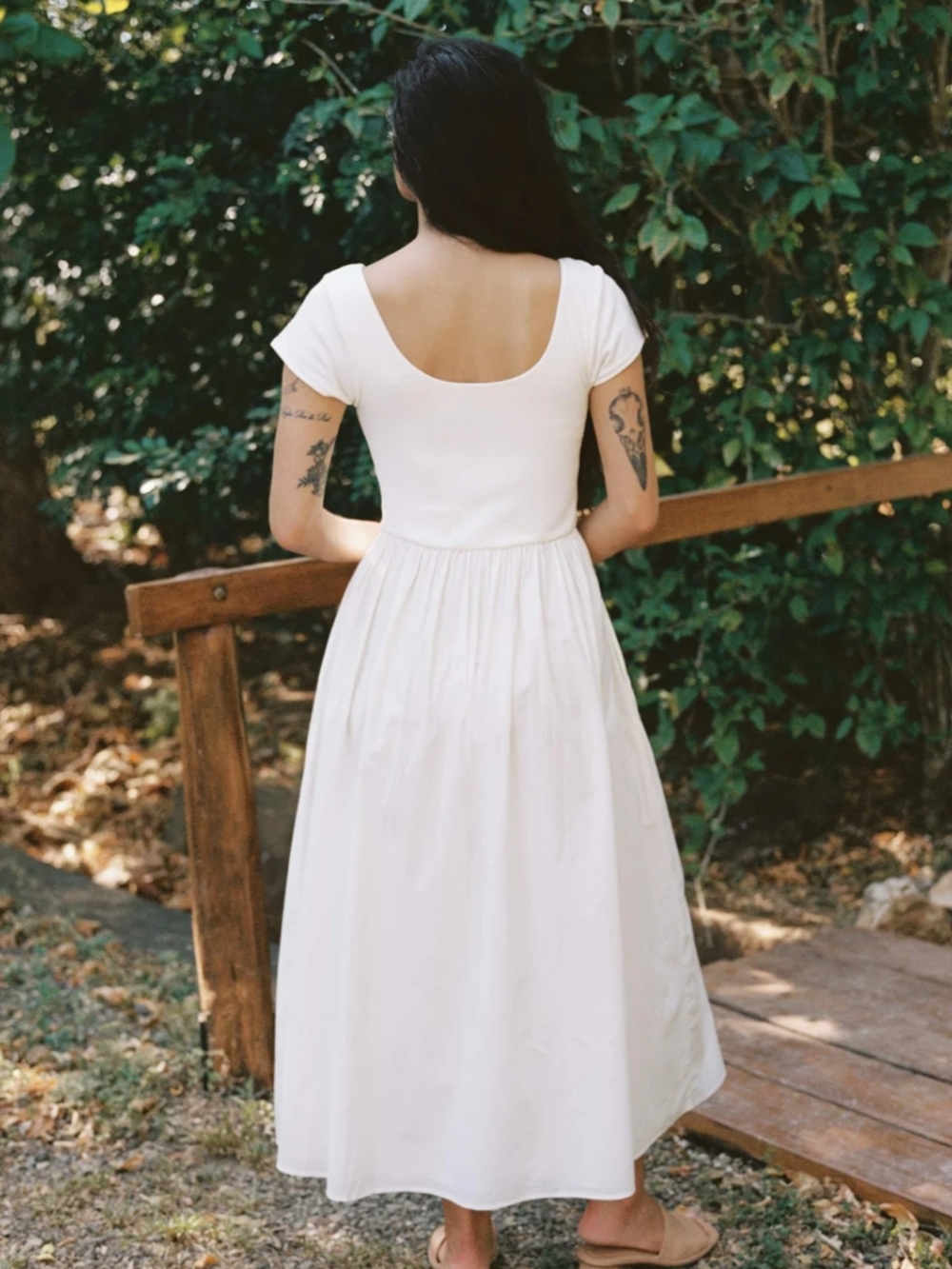 Christy Dawn Monica Dress Antique White PETITE XS - Picture 4 of 4